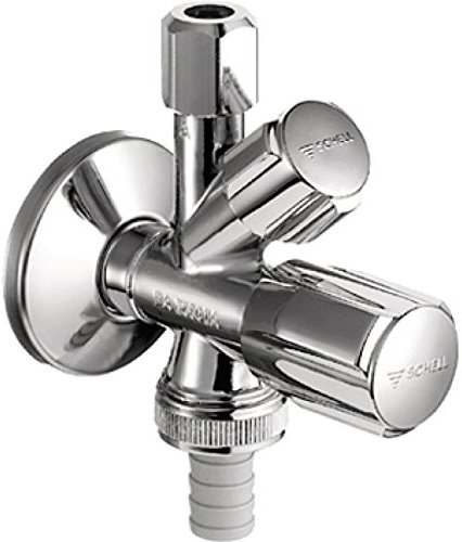 Schell Kombinations Eckventil Comfort, mit RV 3/8 Zoll, chrom, 35500699