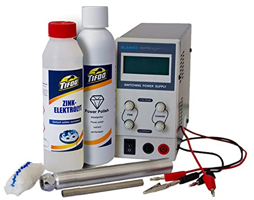 E-Zink Stift-Galvanik-Anlage, Zink-Elektrolyt, RE-Zink - Komplettset