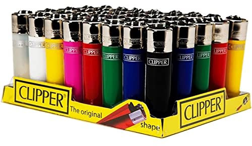 Lot de 40 briquets Clipper de taille standard avec système de sécurité pour les enfants
