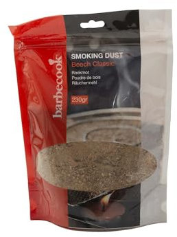 Barbecook poudre de fumage de hêtre pour fumage à froid, entièrement naturels, bois le plus utilisé pour une saveur de barbecue authentique, 230g