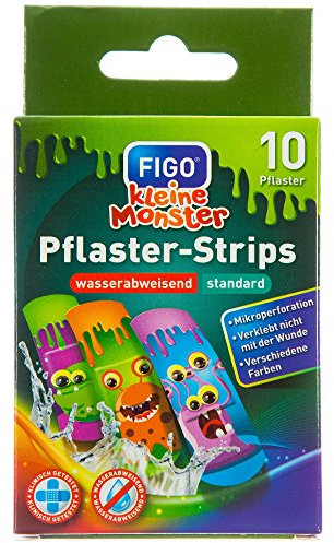 Figo Kinder-Pflaster Kleine Monster, 2er Pack (2 x 10 Stück)