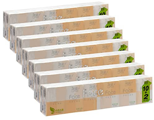 Eslite Taschentücher, 3-lagig, Weiß, 84 Packungen