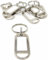 Porte Clés en Métal avec étiquette inscriptible - Personnalisable - Extrêmement Solide - pendentif avec anneau pour clef, Bagages et Animaux de Compagnie - 10 pcs