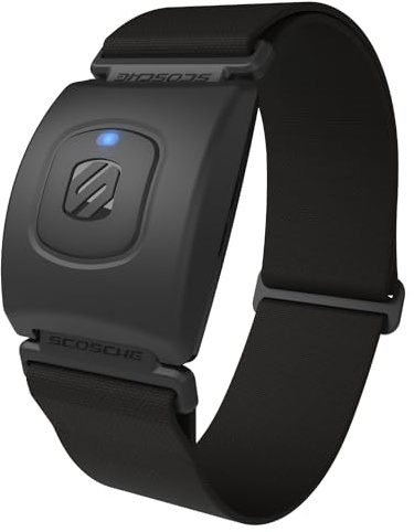Scosche Rhythm+ 2.0 Heart Rate Armband Monitor with Dual Band Radio ANT+ and Bluetooth Smart (Black)