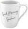 Villeroy & Boch - Statement, Becher mit Henkel, Good Morning Sunshine, 280ml, Premium Porzellan, weiß