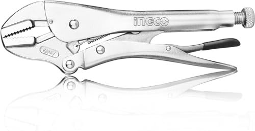 INGCO Straight Jaw Locking Plier, 10Inch/250mm Vice Grips Plier with Wire Cutter HSJP0210