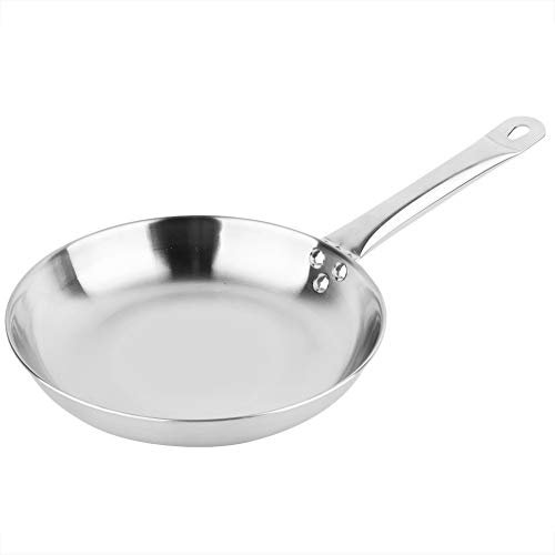 Alvinlite Stainless Steel Non-Stick Coating Pan, Professional Grade Pans Frying Pan with Helper Handle for Kitchen Cooking
