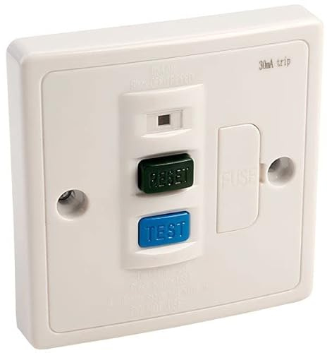 Axiom Single RCD Fuse Spur White
