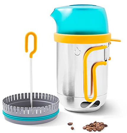 BioLite, CampStove KettlePot & Coffee Set, Stainless Steel Cookware Accessory for Camping & Outdoors, Silver