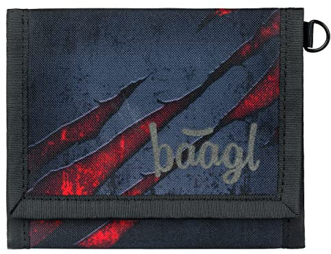 Baagl Geldbeutel Jungen Mädchen Geldbörse Kinder Kleines Portemonnaie Teenager Geldtasche Kinderportmonee (Volcano)