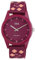 Q&Q Damen-Uhr Silikon Dornschließe 10 Bar Blumen Analog Quarz V08A-002VY