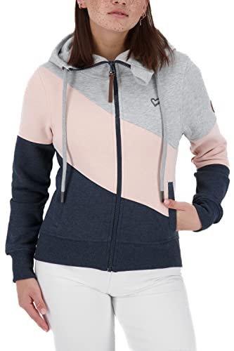 alife & Kickin Damen SteffiAK A Sweatjacket Sweatjacke Damensweatjacke Freizeitjacke Sweater Sweatshirt mit Reißverschluss XS-XXL, Marine Melange, M