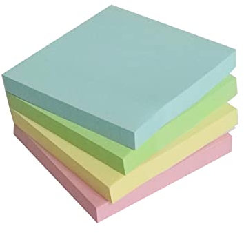 Haftnotizen Klebezettel, Rluobo 400 Haftnotizen set 76 x 76 mm, Super Sticky Notes, Meeting Notes, Haftnotizen klein bunt für Büros, Haushalte und Studenten
