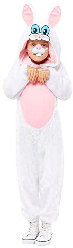 amscan 9914651 - Kinder Osterhase Plüsch Overall & Kapuze Fasching Kostüm Alter: 4-6 Jahre