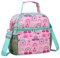 Bolsa Almuerzo para Niños Niñas, VASCHY Bolsa Térmica Porta Alimentos Nevera Portatil con Doble Compartimento, Bolsas Térmicas Infantiles para Escuela Guardería Picnic, Arco Iris