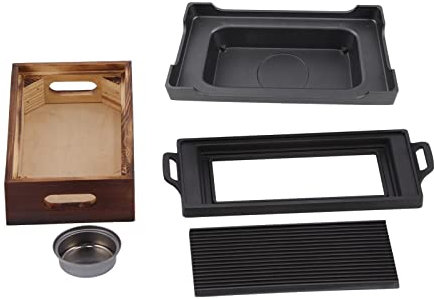 Parrilla De Barbacoa Portátil, Parrilla De Barbacoa De Mesa, Bandeja Para Hornear Barbacoa, Placa De Barbacoa Antiadherente Sin Humo, Estufa De Barbacoa, Accesorios Para Horno