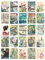 Artery8 50 Pcs Japanese Aesthetic Collage Kit Ukiyo-e Woodblock Wall Art Prints A6 Set Pack 14.8 x 10.5 cm (5.8 x 4.1) Room Decor Poster Collection