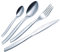 KLULK Set 24 Posate Shark, Per 6 Persone in Acciaio Inox,Made in Italy, Lavabile in Lavastoviglie