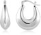 ALEXCRAFT Orecchini Cerchio Argento 925 Grandi Spessi Orecchini a Cerchio Spessi Donna Orecchini Cerchi Argento 31mm