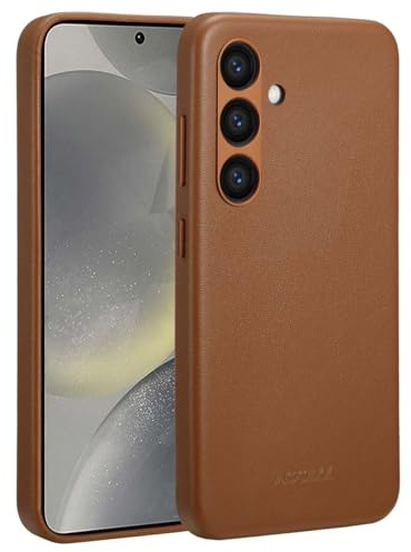 ACCEZZ MagSafe Leather Backcover - Geeignet für Samsung Galaxy S24 - Sienna Brown