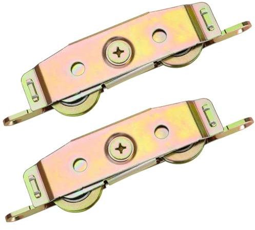 iFutniew 3,8 cm Stahl-Kugellager, Türrollen, verstellbare Seiten, 2-teiliges Set für Hoftüren
