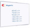 maxtek Whiteboard 150x100cm, Magnetisches Whiteboard für Wand, Aluminiumrahmen Groß Whiteboard mit Stiftablage, trocken abwischbare Tafel für Home Office Schule