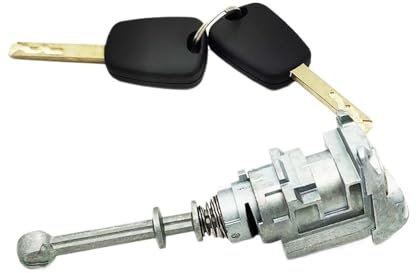 voiture Serrure Hayon Coffre Cylindre de serrure de porte avant gauche avec 2 clés pour Citroën C4 2004-2011 pour Picasso 2006-2008