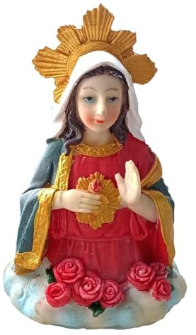 Small Virgin Mary, Virgin Mary Statue, Religious Sculpture Figurine, Resin Mary Figurine, Religious Home Decor, Desktop Mary Ornament, 6 Zoll Virgin Mary, Mary Sculpture Craft, Small Resin Figurine, R