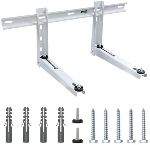 Mini-Split-Wandhalterung für 9000–15000 BTU Universal-Klimaanlagen, Wärmepumpen, Kompressoren, robuste, faltbare Stützhalterung für kanallosen Mini-Split, HVAC, Kompressor, maximale Belastung 150 kg