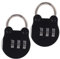 Uonlytech 2pcs Cute Cartoon Combination Lock Small Luggage Padlock for Gym Lockers Travel Backpacks Indoor and Outdoor Use Easy to Dependable Security for Personal
