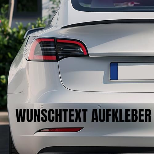 Autoaufkleber Wunschtext selbst gestalten – Individueller Schriftzug (10–150 cm), wetterfester Vinyl-Aufkleber für Auto, Wohnmobil, Fahrrad & Co – Wunschname, Slogan & Buchstaben frei wählbar
