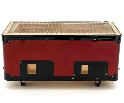 Japanischer Holzkohlegrill aus Ton – tragbarer Outdoor-Grillofen für authentische koreanische Küche