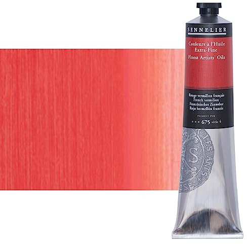 Sennelier Peinture à l'huile couleur pour artistes, 200 ml, Vermillon français S4