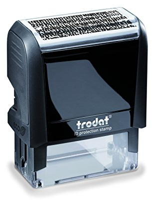 Trodat Printy 4912 Data Defender - Self-inking Stamp - Black - 47x18mm