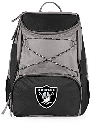 NFL Oakland Raiders Digital Print PTX Cooler, One Size, Black