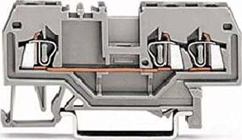WAGO 279-681 Durchgangsklemme 4mm Zugfeder Belegung: L Grau 100St.