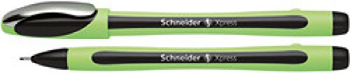 Fineliner Express 0,8mm schwarz gummierter Schaft, Schaftfarbe(Liefermenge=2)