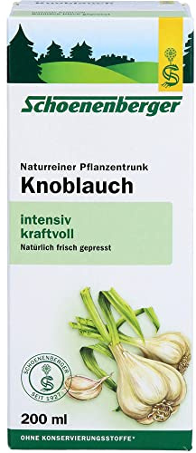 Schoenenberger Naturreiner Pflanzentrunk Knoblauch 200 ml