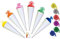 Schultüte - einfarbig - Rohling Uni - Weiß/Blau - 85 cm - incl. Schleife - mit Holzspitze/Filzabschluß - Schultüte - Roth - Bastelschultüte - zum Basteln,..