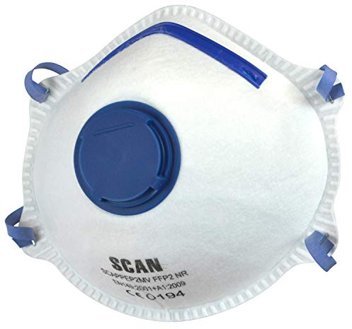 Scan SCAPPEP2MVB FFP2 Premier Disposable Valved Masks Pack of 10