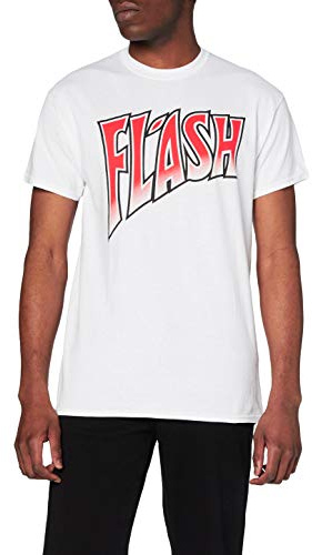 Queen Men's Flash Gordon Short Sleeve T-Shirt, White,X-Large