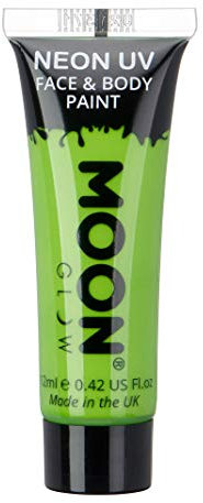 Moon Glow – Intensiv Neon UV Körperfarben Bodypaint - 12ml Grun