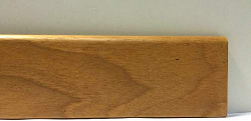 Hobby Holz – Sockelleisten beschichtet aus Holz von Nussbaum hell lackiert natur mm. 75 x 10 x 2400 (Preis für ML. 4, 80)