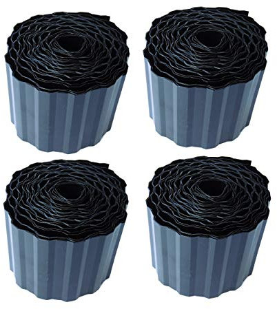 EXCOLO Rasenkante Beeteinfassung 0,91€/m schwarz Rasenbegrenzung Rasenkanten anthrazit