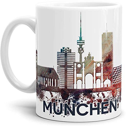 München-Tasse Skyline - Kaffeetasse/Mug/Cup - Qualität Made in Germany