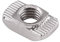 50 Stück T-Muttern, Winc plattiert, aus Karbonstahl, Hammerkopfschrauben für Aluminiumprofile, Tischlerei (EU30-M4 x 15,5 x 8)