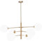 Kare Design Hängeleuchte Planets 6, Gold/Weiß, Leuchte, Hängelampe, Esszimmerlampe