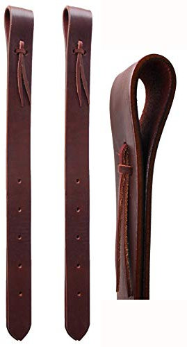 Horse 404RT01 Amish USA Latigo Westernsattel aus Leder, 61 cm, Rot