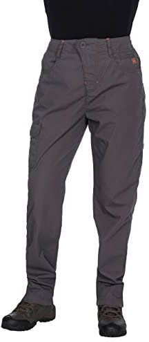 Trespass Rambler, Pantaloni Impermeabili con Protezione UV Uomo, Carbone, XL