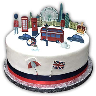 Top That City of London Kuchendekoration aus essbarem Oblatenpapier, perfekt zum Dekorieren Ihrer Kuchen, einfach zu verwenden
